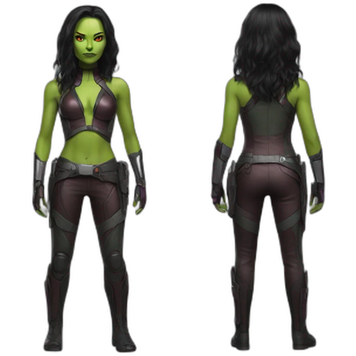 Gamora full body emoji
