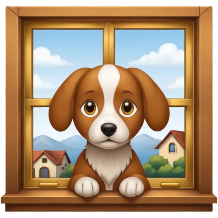 dog near window emoji