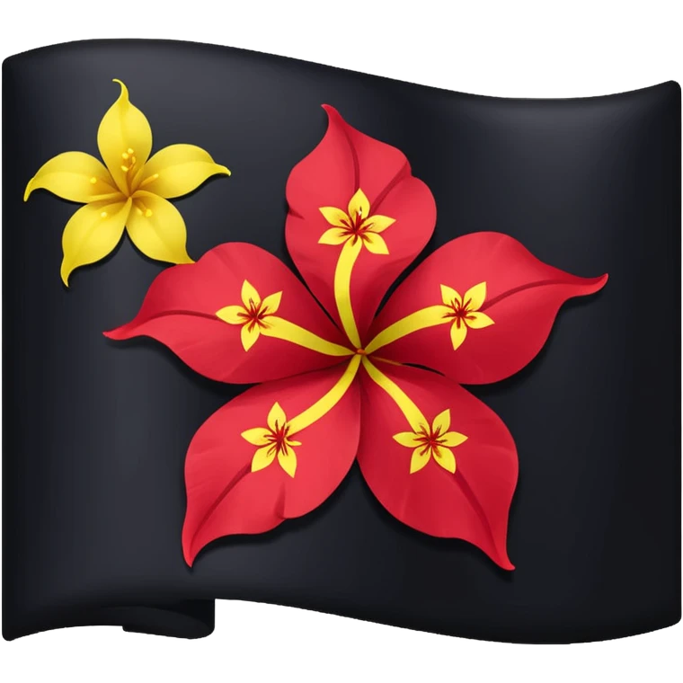 Black Hong Kong flag emoji