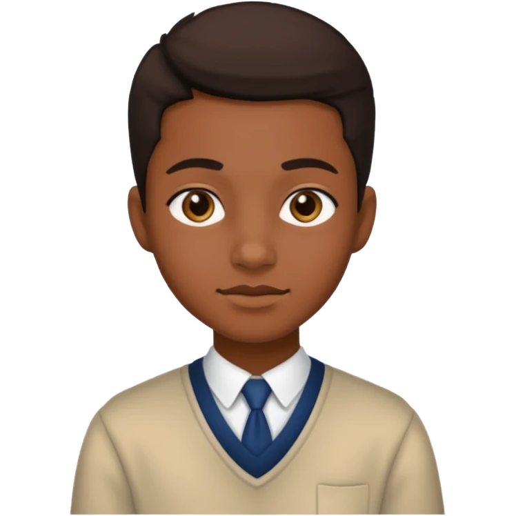 American black highschool student emoji