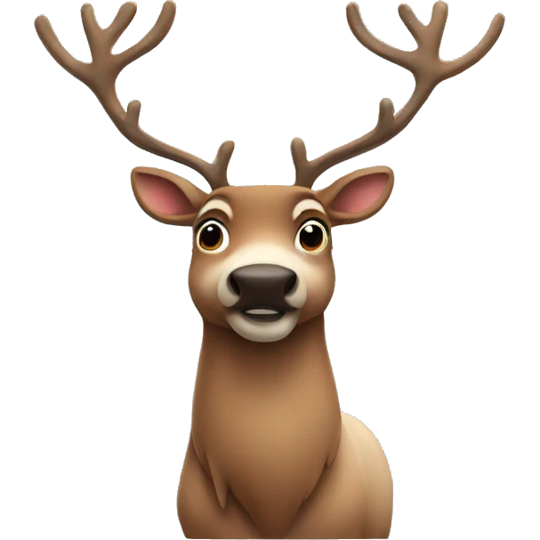 reindeer emoji