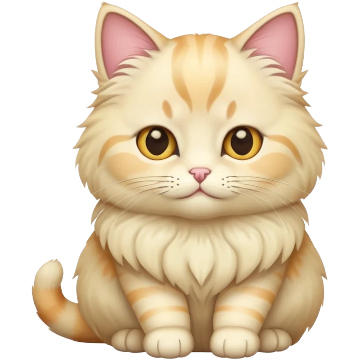 Cream colored cat emoji
