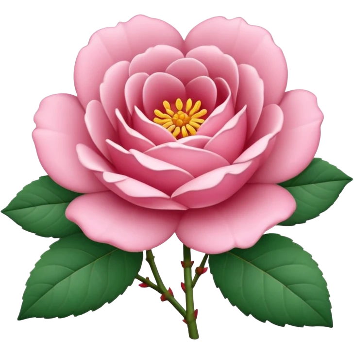 Rosa de porcelana flor da china emoji
