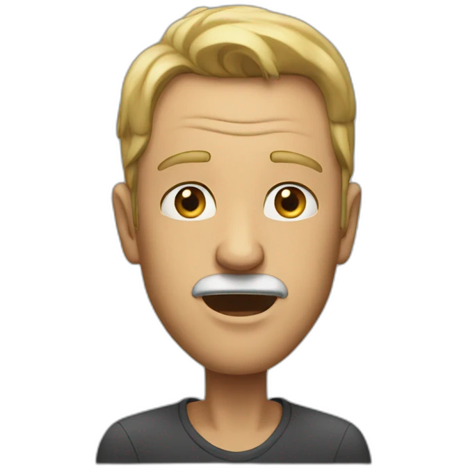 the man who tells something emoji