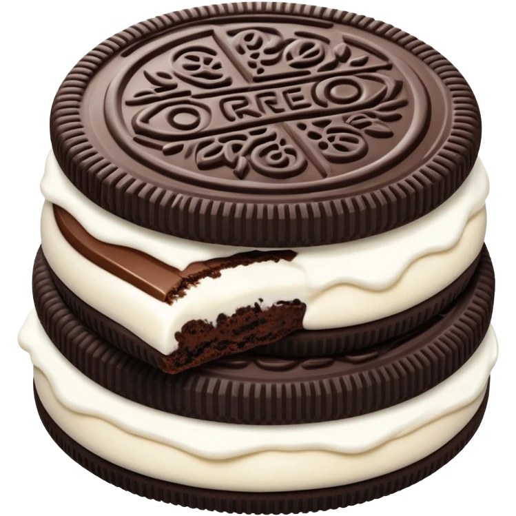 Oreo cookie emoji