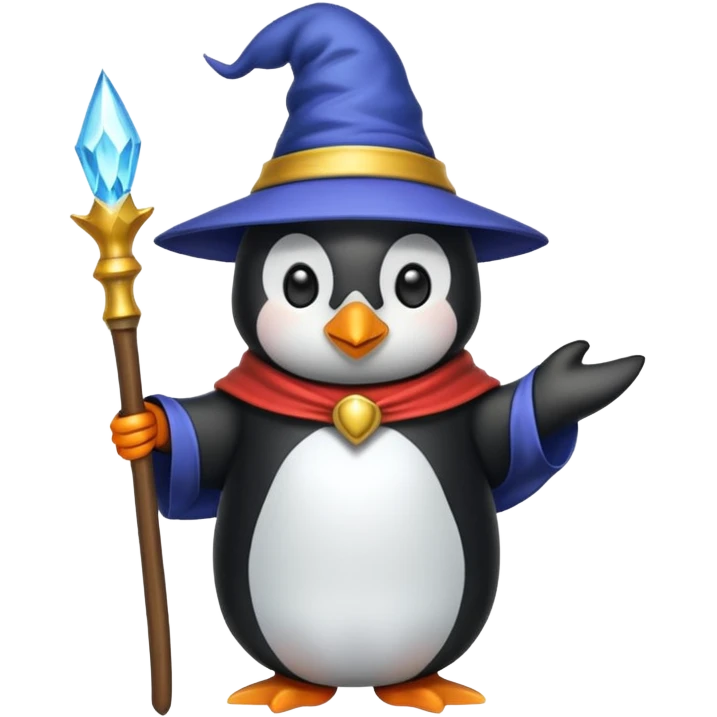 Penguin Wizard emoji
