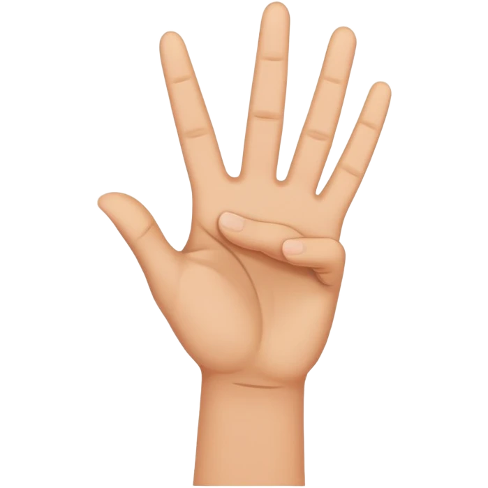 peace sign hand gesture facing down emoji