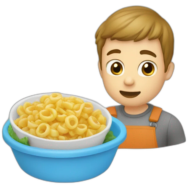 Un garçon entrain de manger un glaçon  emoji