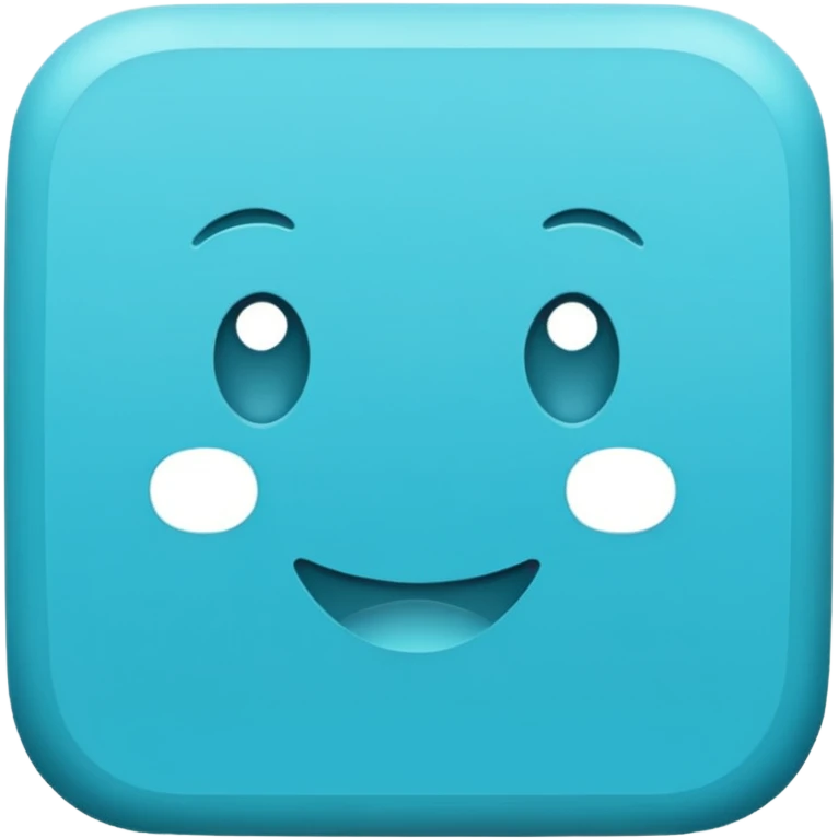 Cyan Square emoji