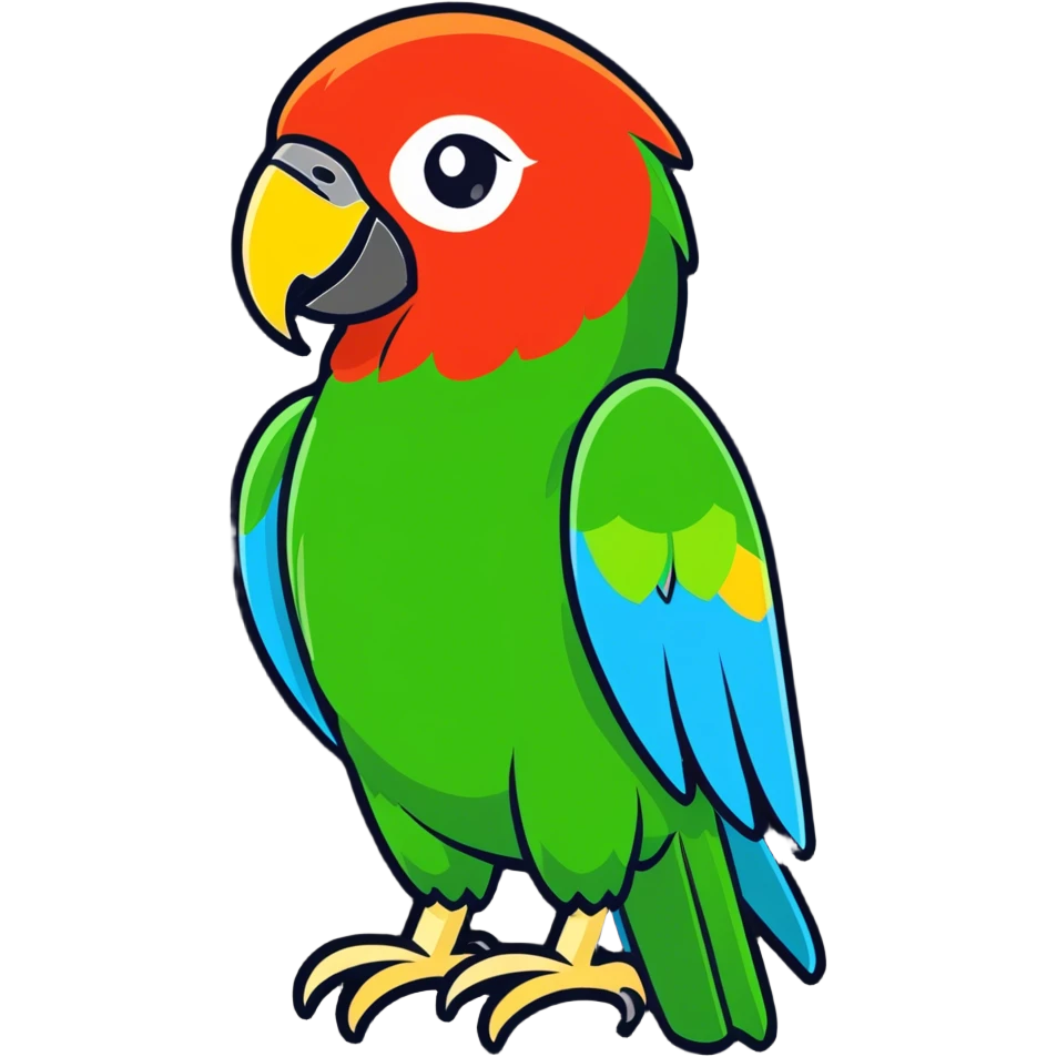 happy parrot emoji