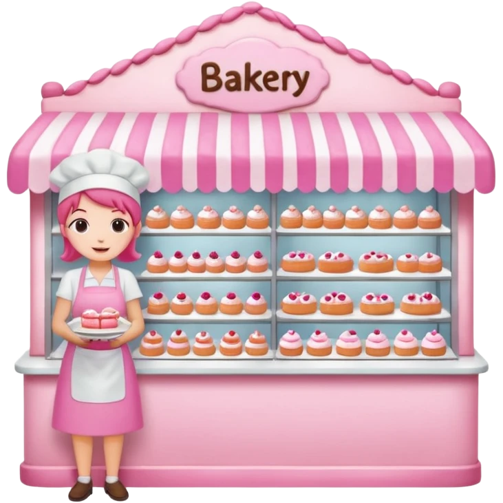 pink bakery shop emoji