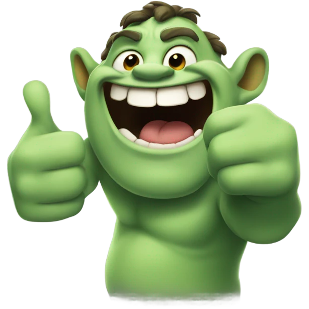Shrek thumbs up emoji