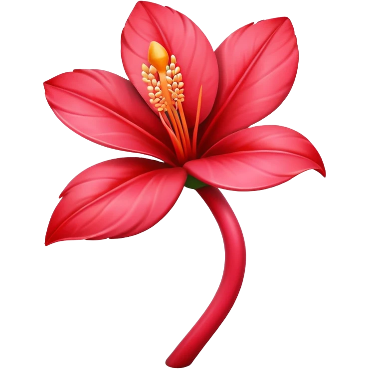 flamingo flower  emoji