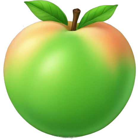 green peach emoji
