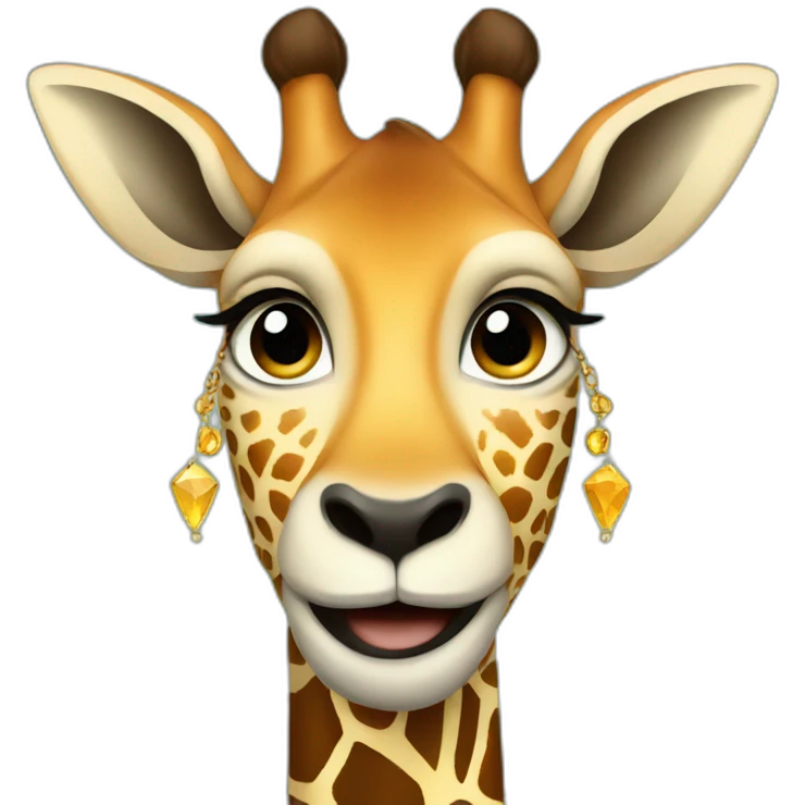 Girafe with a necklace emoji