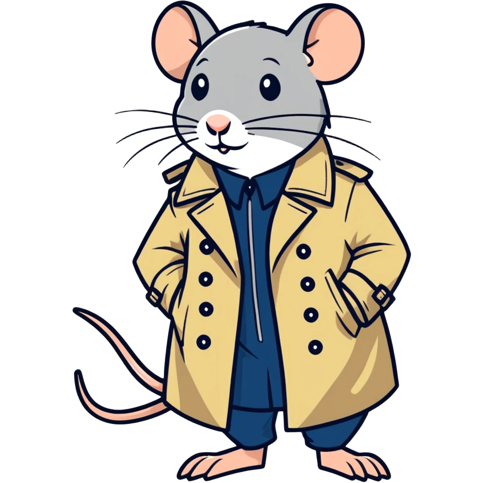 RaT in a trench emoji