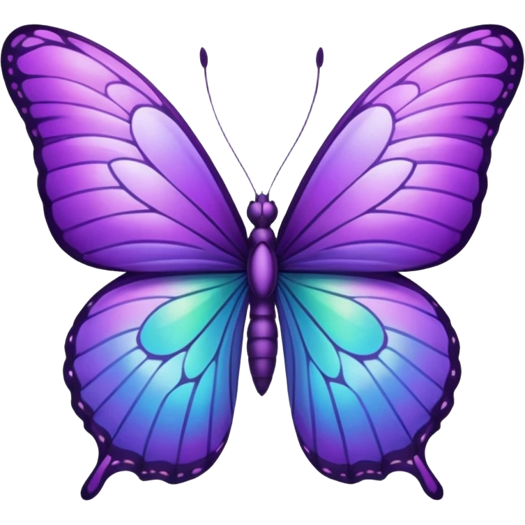 Purple butterfly emoji