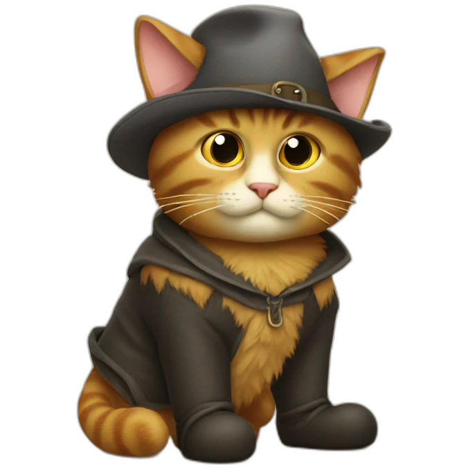 Pensive Puss in Boots emoji