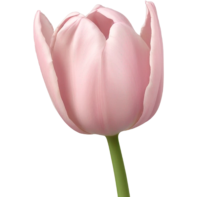 soft pink tulip emoji