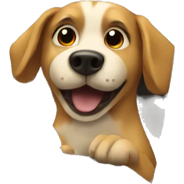 Dog driving car emoji