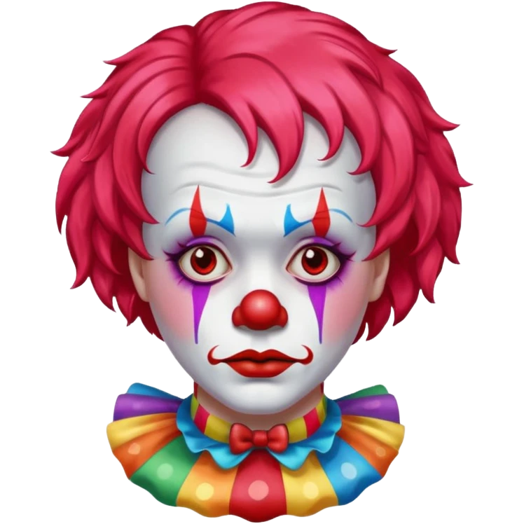 red glitter clown retarded emoji