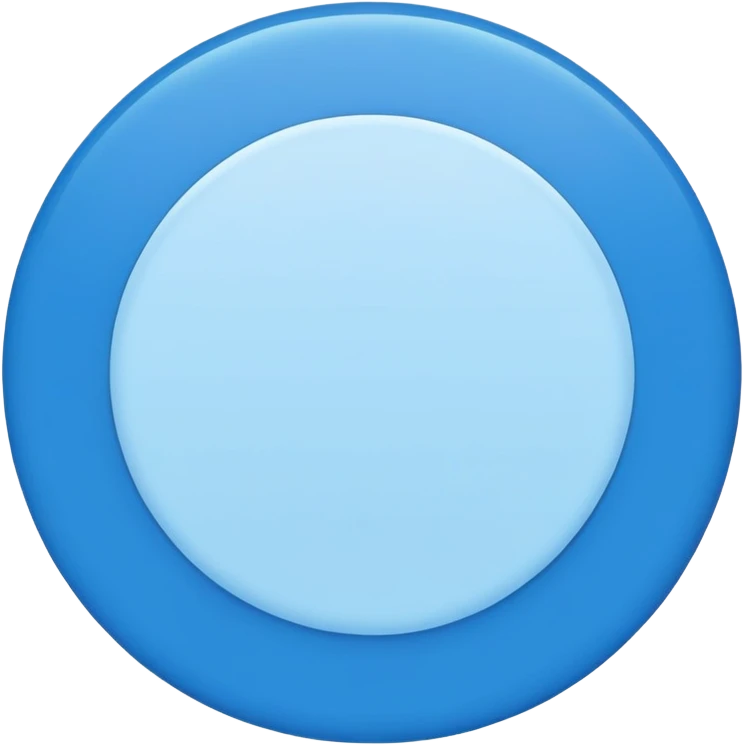 flat blue circle emoji