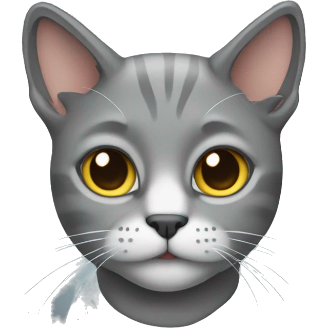 Gray cat emoji  emoji