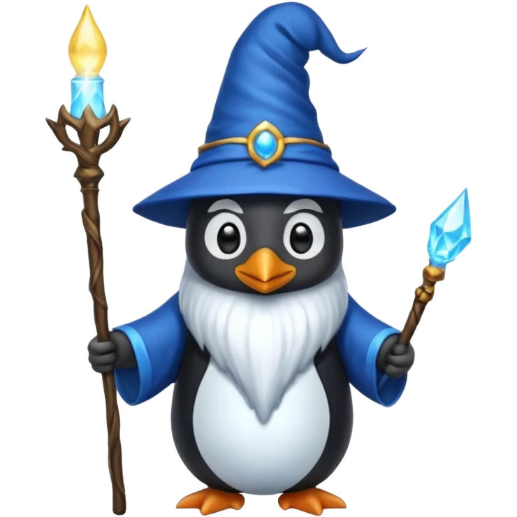 Penguin Wizard emoji