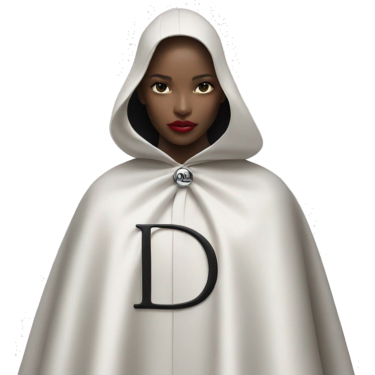 Dior logo on the cape emoji