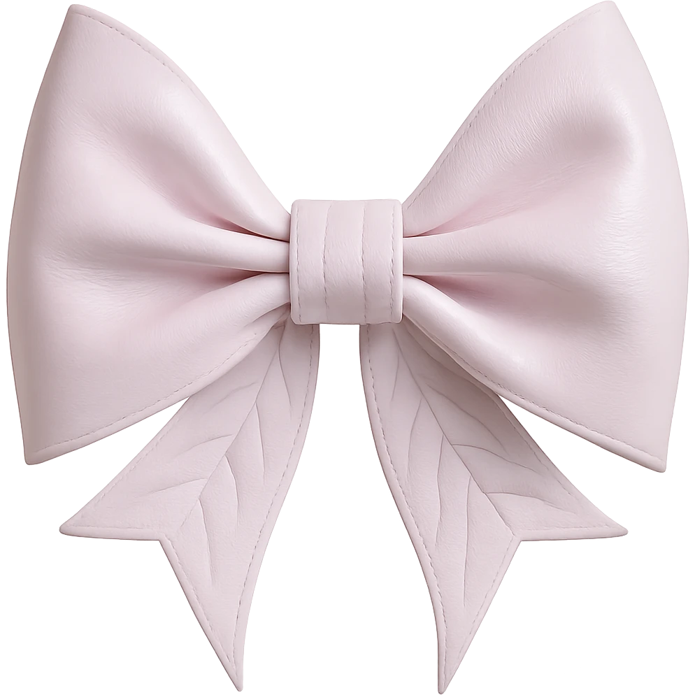 Make the gothic bow pastel colored in a photorealistic style with a transparent background. emoji