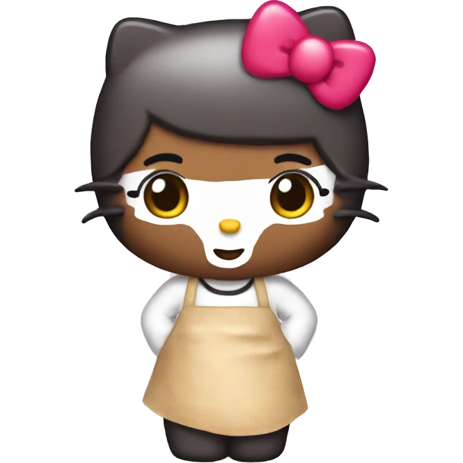 hello kitty baking emoji