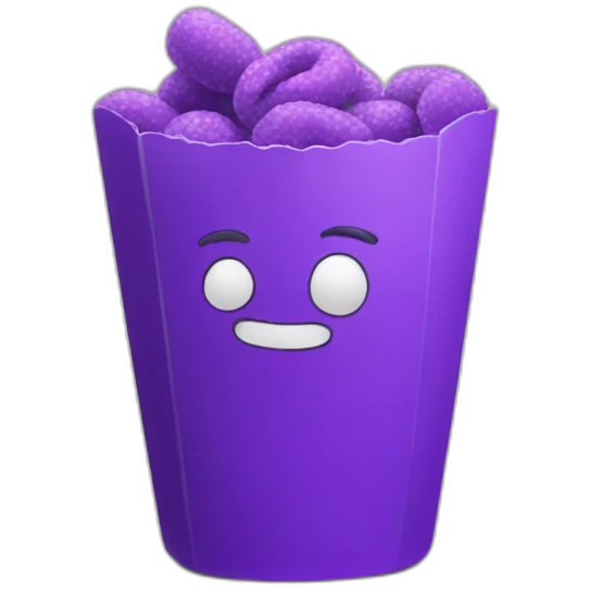 Purple snack emoji