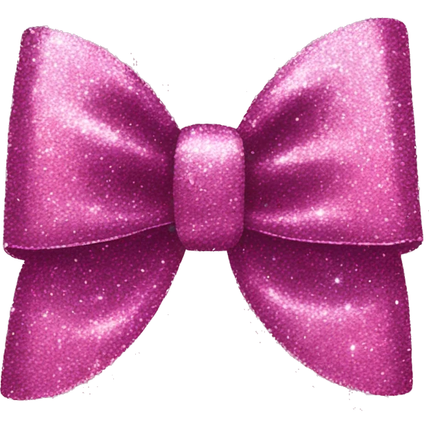 Glitter bow emoji