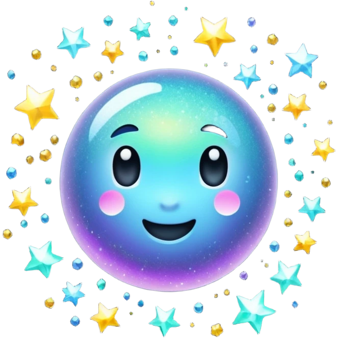 Glitter fatal touch emoji