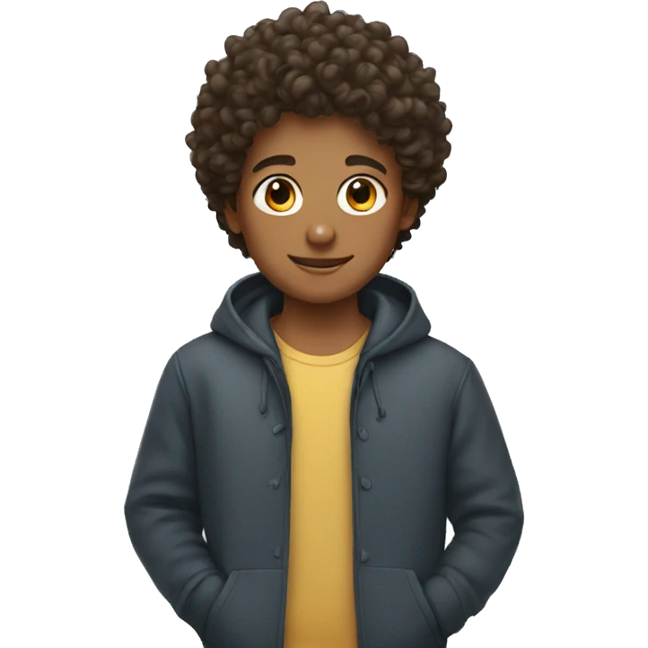 boy with curly hair emoji