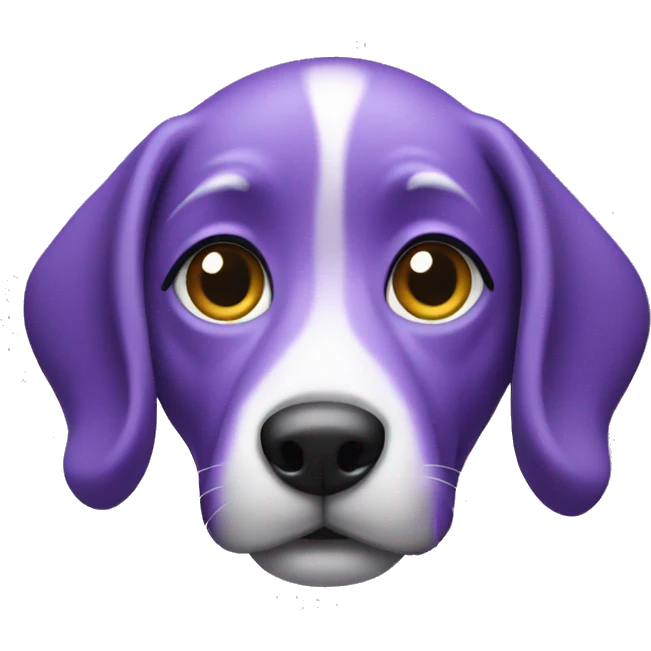 Purple dog emoji