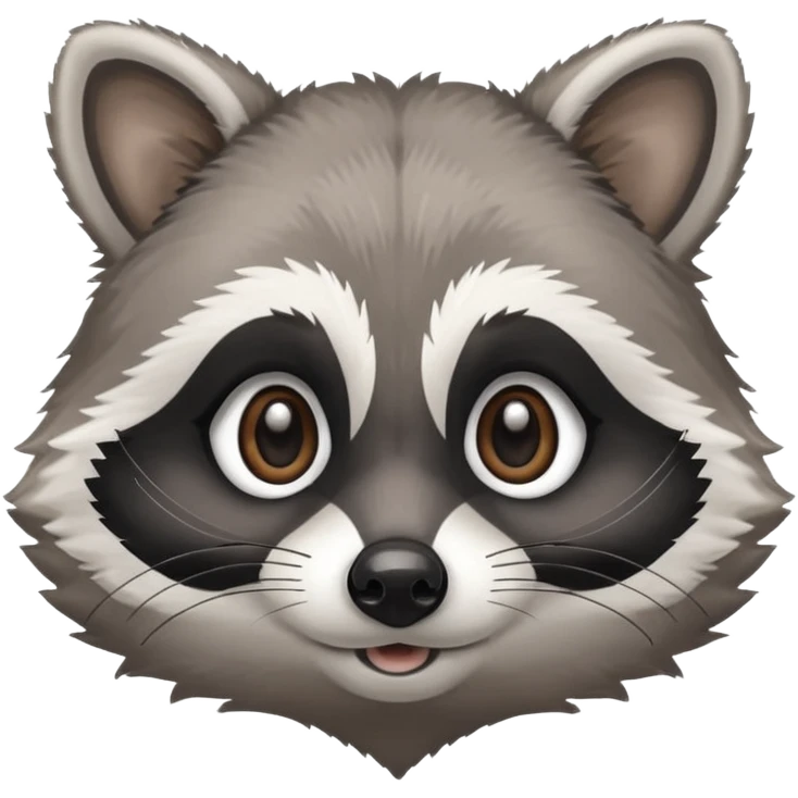 маленький милый енот emoji