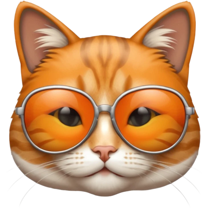 Cat wearing sunglasses emoji