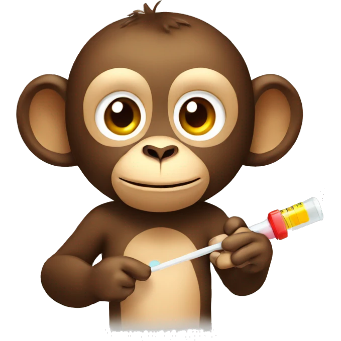 monkey with thermometer emoji