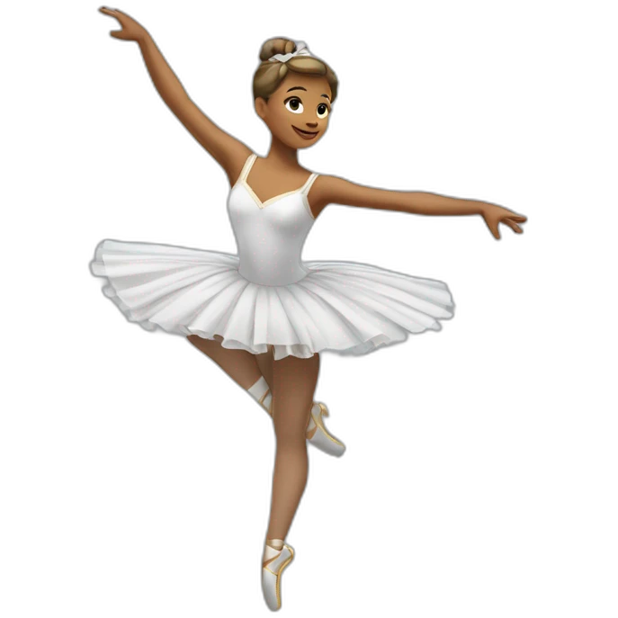 Danseuse classique pirouette  emoji