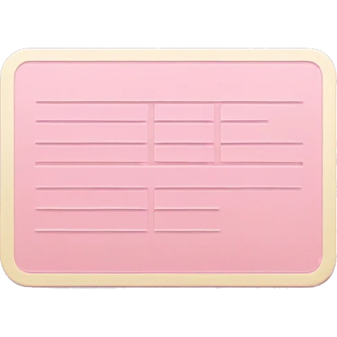 Light pink library card emoji