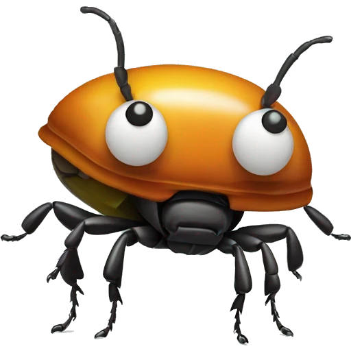 Beetle with a juice box emoji