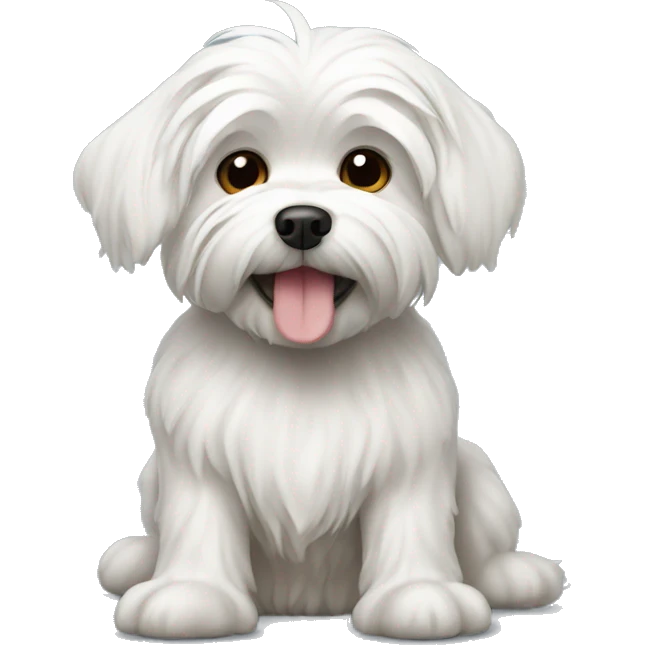 Maltese dog emoji