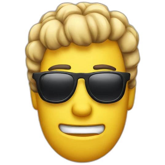 Fingerguns with sunglasses emoji