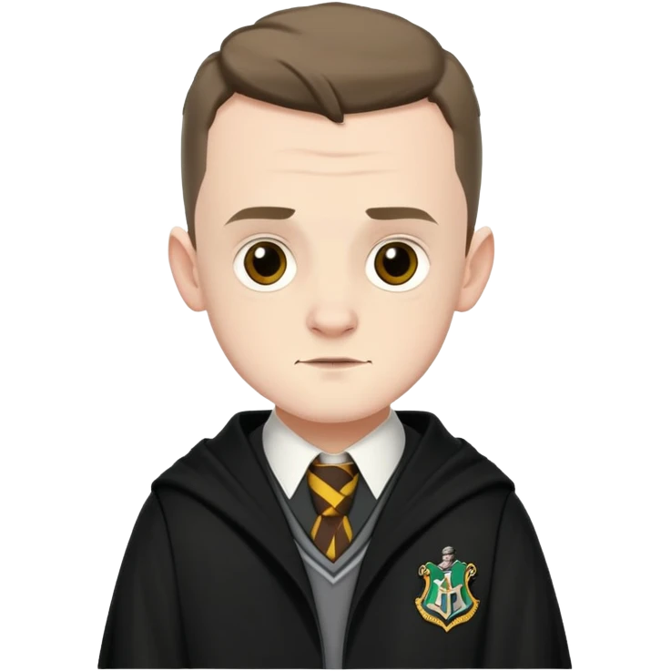 Josh Herdman is Gregory Goyle in harry potter, wear hogwarts uniform emoji