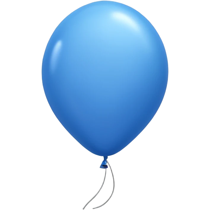balão azul emoji
