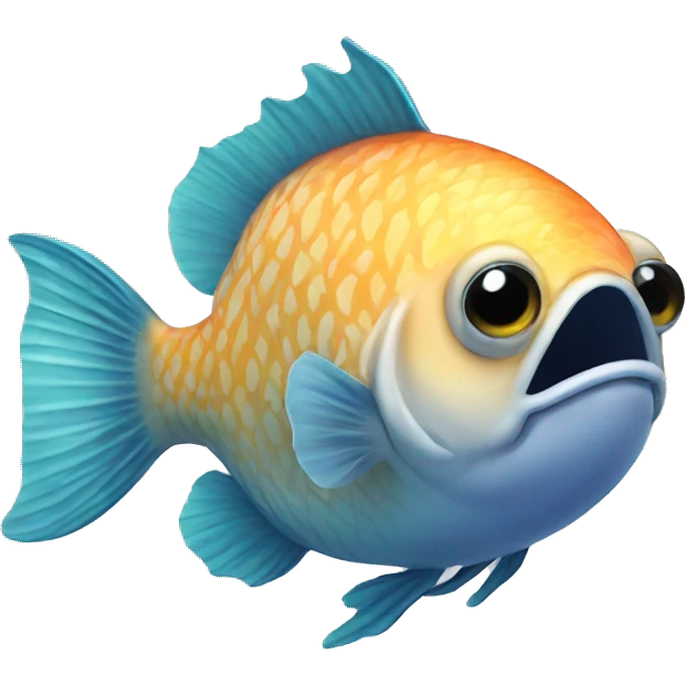 Blop fish emoji