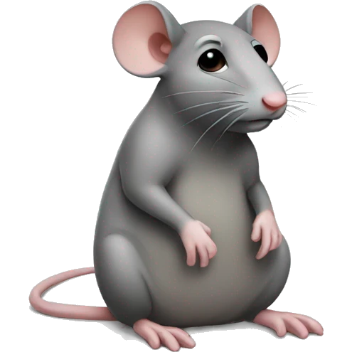 sad rat emoji