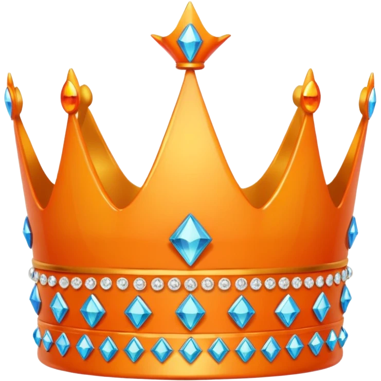 create ma a copy and paste emoji of a orange crown emoji