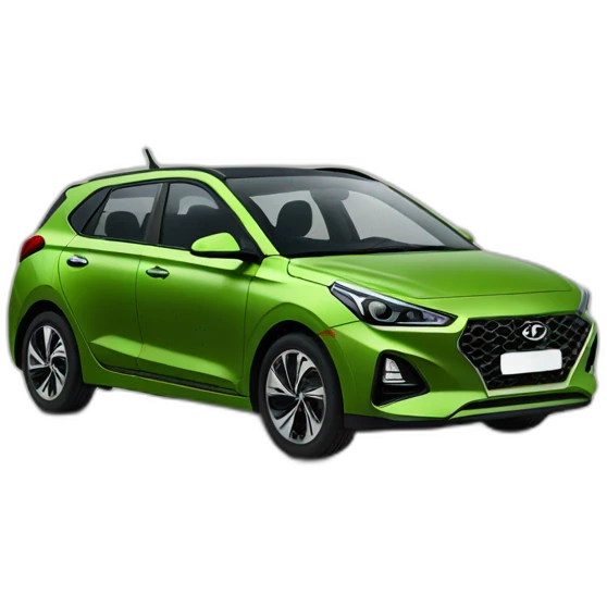 Voiture i20 hyundai couleur vert mangrove emoji